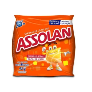 Esponja de Aço Assolan 8un 45g
