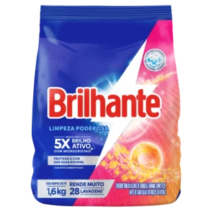 Detergente em Pó Brilhante 1,6kg Limp Poderosa