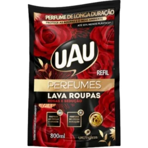 Lava Roupas Liquido Uau Rosas Sedução 800ml
