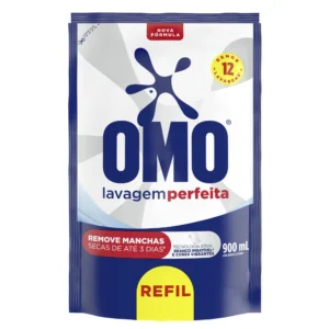 Lava Roupas Liquido Omo Lavagem Perfeita Refil 900ml