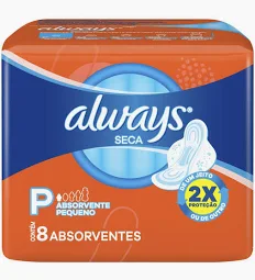 Absorvente Always Basico Malha Seca C/abas 8un