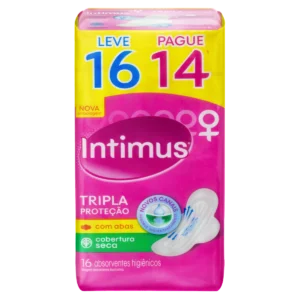Absorvente Intimus Cobertura Seca C/abas Leve 16 Pg 14un