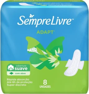 Absorvente Sempre Livre C/abas Suave Leve 8un Pague 7un