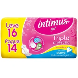 Absorvente com Abas Extra Suave Intimus T. Proteção Leve 16 Pg 14