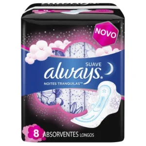 Absorvente Always Noite Tranquila Suave C/abas 8un