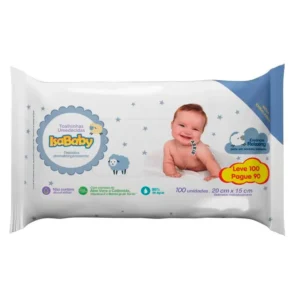 Toalha Umedecida Isababy Flip Top com 100 Unidades