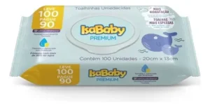 Lenço Umidecido Isababy Premium C/tampa 100un