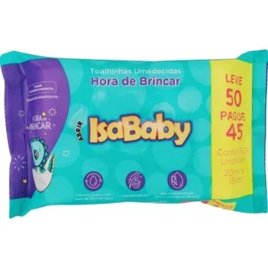Lenço Umidecido Isababy Hora Brincar 50un