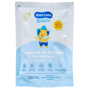 Sabonete Liquido Baruel Pele Delicada 210ml Refil