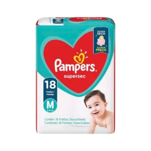 Fralda Pampers Supersec Econ M 18un