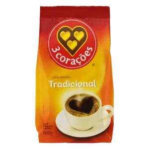 Cafe 3 Coracões Tradicional Moido 500g