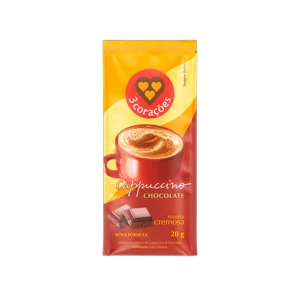 Cappuccino 3 Coracoes Chocolate Refil 20g