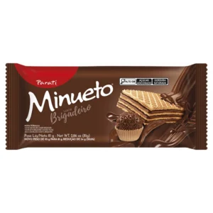 Biscoito Wafer Parati Minueto 73g Brigadeiro