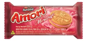 Biscoito Reche Richester Amori 35,6g Morango