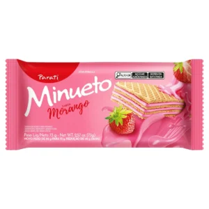 Biscoito Wafer Parati Minueto 73g Morango