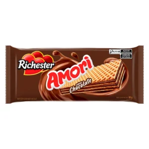 Biscoito Wafer Richester Amori Chocolate 80g