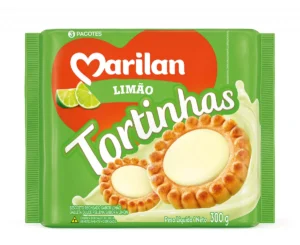 Biscoito Marilan Recheado Tortinha 300g Limao