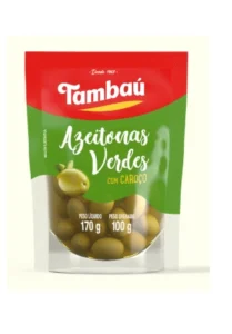 Azeitonas Verdes Tambau C/ Caroço 100g