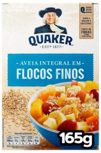 Aveia em Flocos Finos Quaker Integral 165g