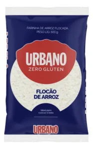Farinha de Arroz Flocada Urbano S/gluten 500g