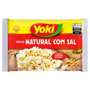 Milho de Pipoca Microondas Yoki Natural C/sal 100g
