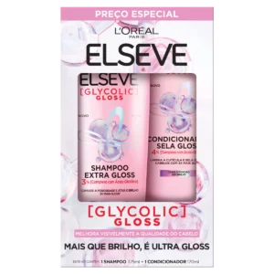 Kit Shampoo + Cond Elseve Glycolic Gloss 375ml + 170ml