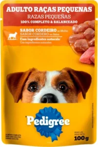 Racão P/caes Adulto Pedigree Raca Peq Cordeiro 100g