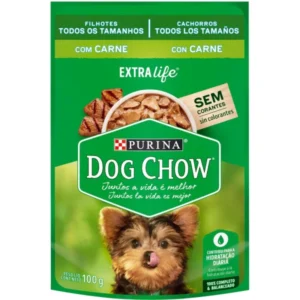 Racao P/ Caes Dogchow Filhote Carne 100g