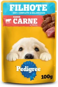 Racao P/caes Filhotes Pedigree Carne Ao Molho 100g