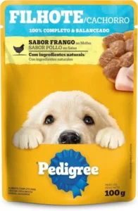 Racão P/ Cães Filhotes Pedigree Frang Ao Molho 100g