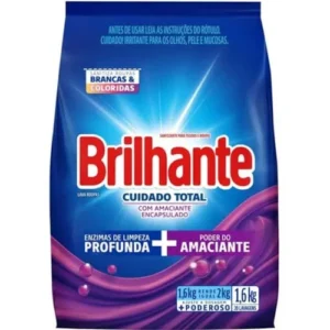 Sabão em Pó Brilhante 1,6kg Cuidado Total