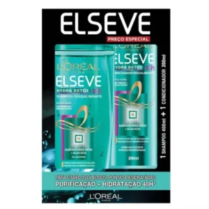 Kit Shampo + Cond Elseve Hydra Detox 400ml+ Cond 200ml