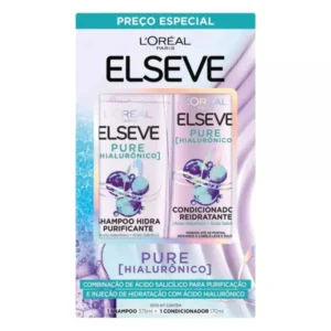 Kit Shampoo e Cond Elseve Pure Hialuronic 375ml + 170ml