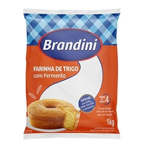 Farinha de Trigo Brandini C/fermento 1kg