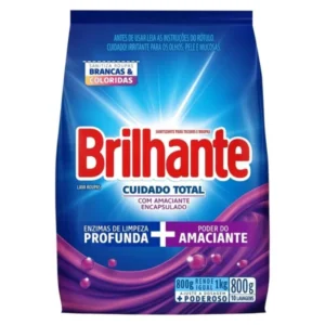 Detergente em Pó Brilhante 800g Cuid.total