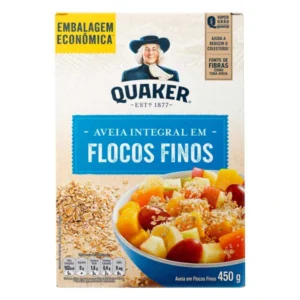 Aveia em Flocos Finos Quaker Integral 450g