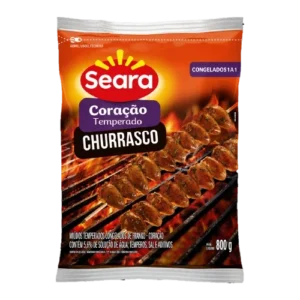Coração Frango Temp Cong Iqf Seara 800g Churrasco